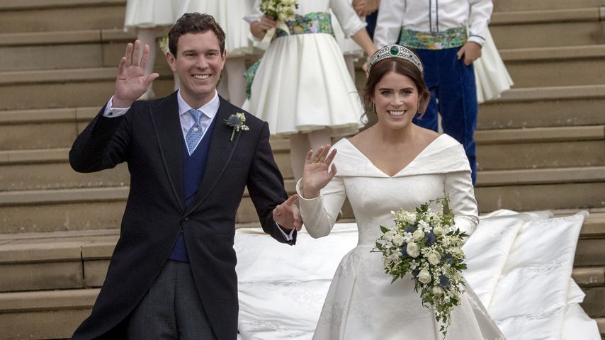Jack Brooksbank und Prinzessin Eugenie bei ihrer Hochzeit im Oktober 2018