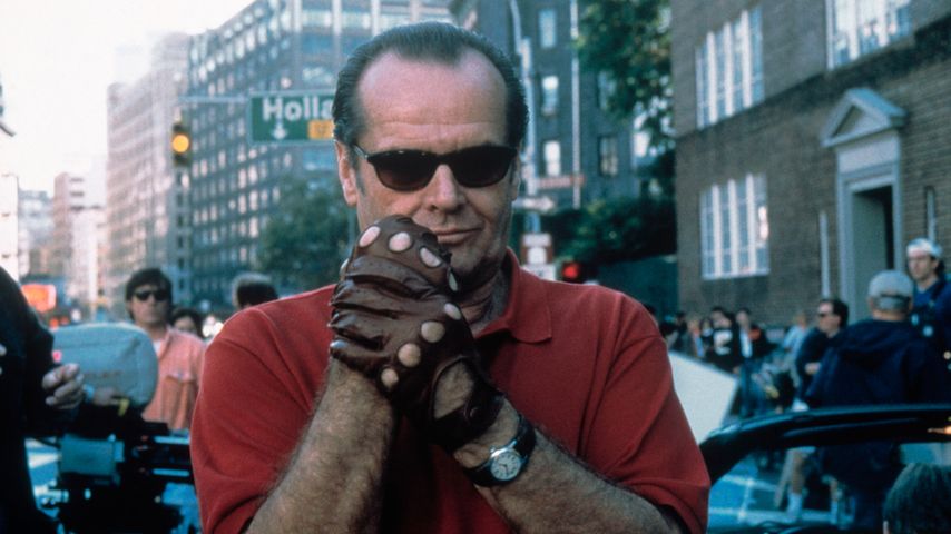 Jack Nicholson am Set von "Besser geht's nicht", 1997