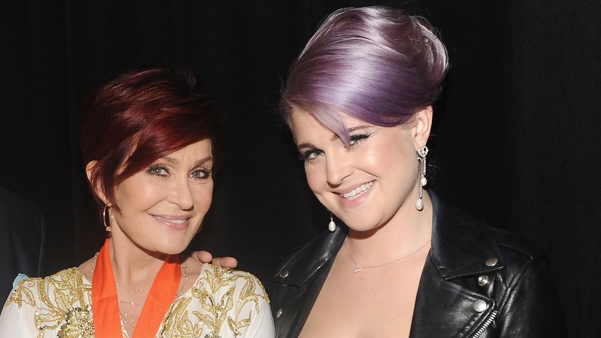 Sharon Osbourne mit ihren Kindern Jack und Kelly, 2013