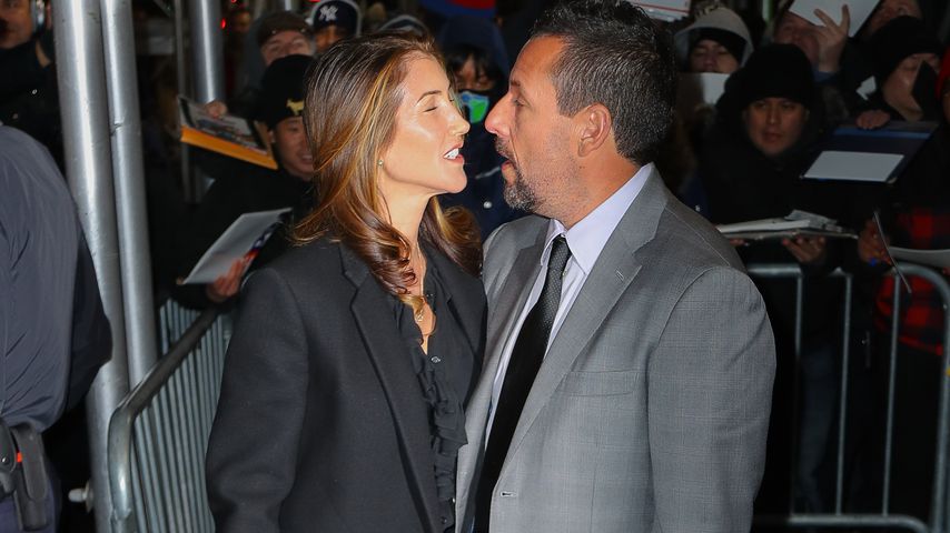 Jackie und Adam Sandler in New York