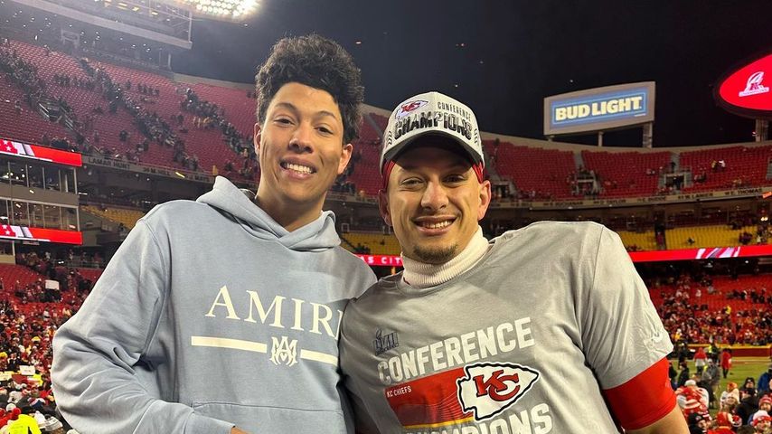 Jackson Mahomes mit seinem Bruder Patrick