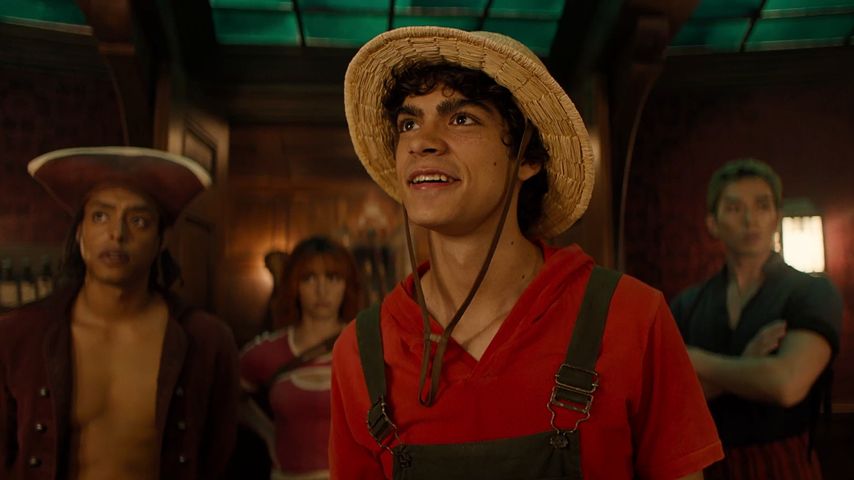 Jacob Romero Gibson, Emily Rudd, Iñaki Godoy und Mackenyu Arata in "One Piece"