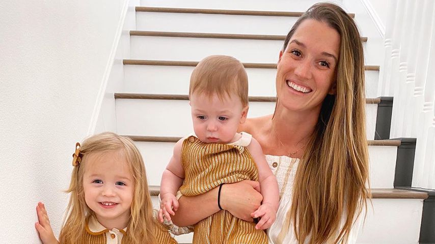 Jade Roper Tolbert mit ihren Kindern Emmy und Brooks, März 2020