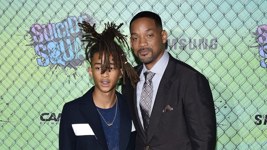Jaden Smith und sein Vater Will Smith bei der Premiere von "Suicide Squad"