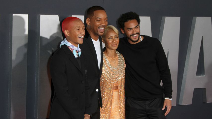 Jaden Smith, Will Smith, Jada Pinkett-Smith und Trey Smith im Oktober 2019