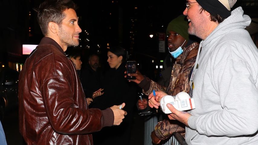 Jake Gyllenhaal nach der "Late Show with Stephen Colbert" im November 2022