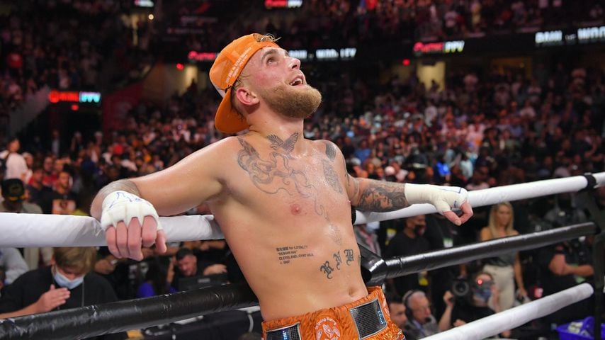 Jake Paul nach einem Boxkampf im August 2021