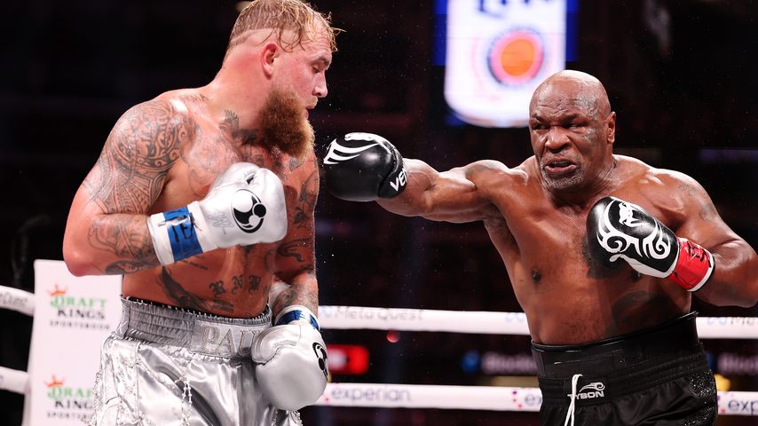 Jake Paul und Mike Tyson bei ihrem Boxkampf im November 2024
