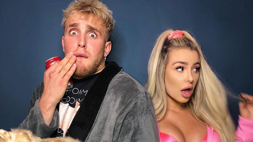 Jake Paul und Tana Mongeau an Halloween 2019 als Shane Dawson und Jeffree Star