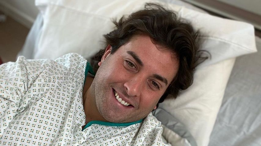 James Argent nach seiner Magen-OP, April 2021