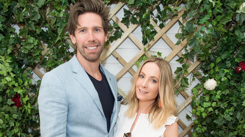 James Cannon und seine Joanne Froggatt in Wimbledon in London im Juli 2018
