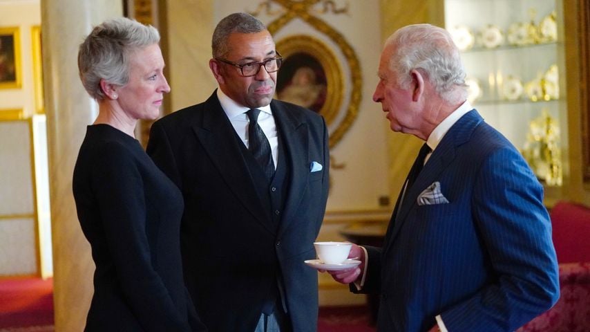James Cleverly und König Charles im Buckingham-Palast in London am 11. September 2022
