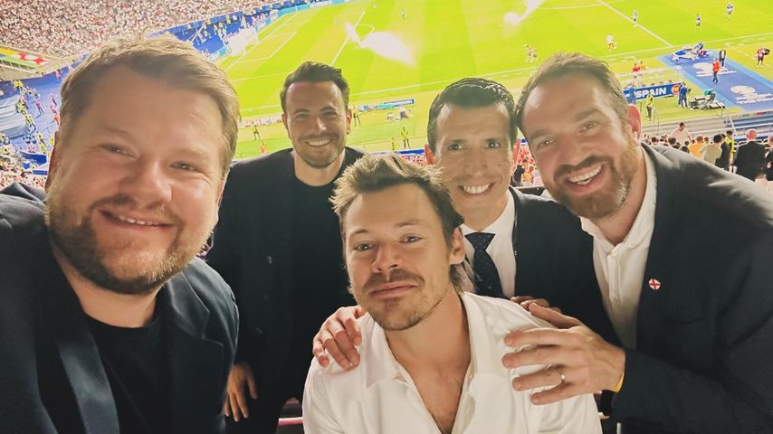James Corden, Ben Winston, Harry Styles, Karim Chellat und Gabe Turner