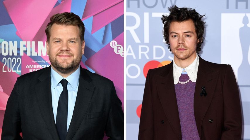 Collage: James Corden und Harry Styles