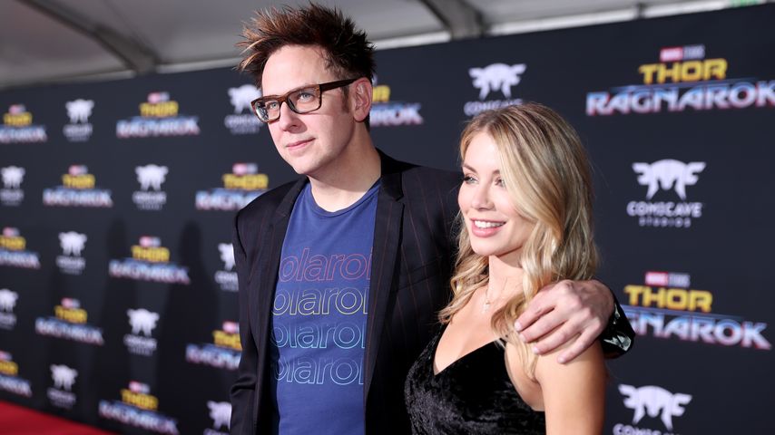 Drehbuchautor James Gunn und seine Frau Jennifer Holland 2017