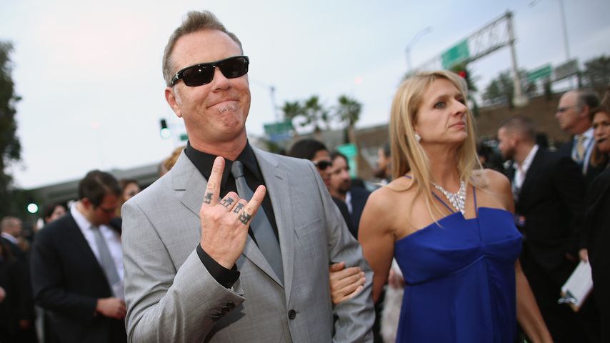 James Hetfield mit seiner Frau Francesca im Januar 2014
