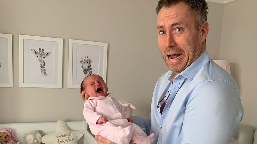 James Jordan mit seiner Tochter Ella im April 2020