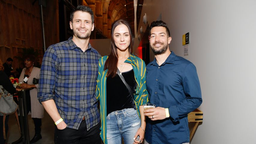 James Lafferty, Alexandra Park und Johnny Derango bei einer Veranstaltung im April 2019