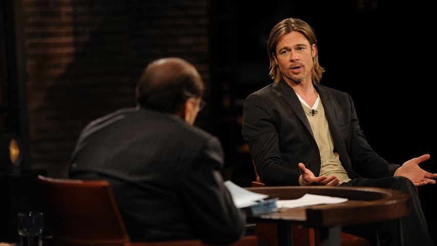 James Lipton und Brad Pitt bei "Inside the Actors Studio"