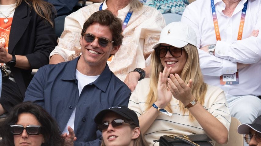 James Marsden und Frederique Brons bei den French Tennis Open im Juni 2025