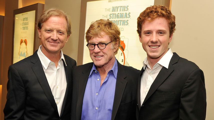 Robert Redford (Mitte) mit seinem Sohn James und seinem Enkel Dylan Redford
