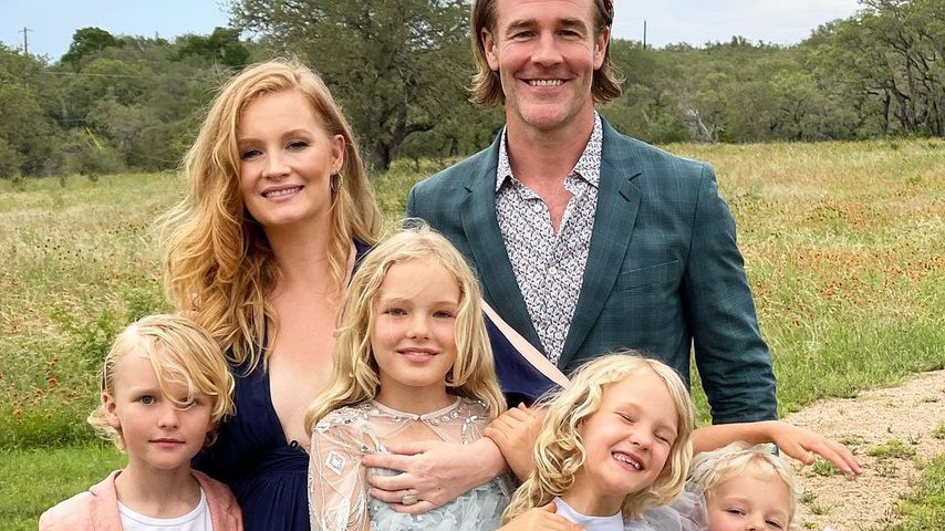 Kimberly und James Van der Beek mit ihren Kindern