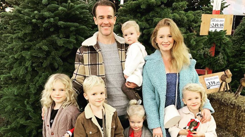 James und Kimberly Van Der Beek und ihre gemeinsamen Kinder