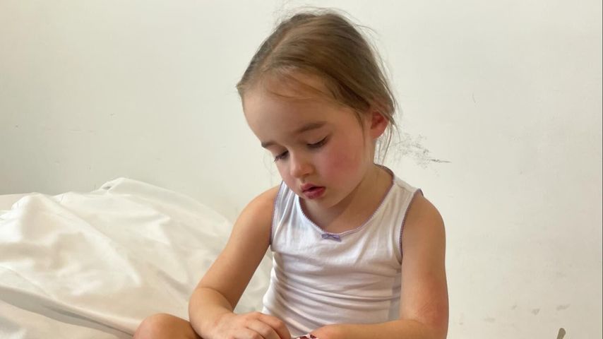 James und Ola Jordans Tochter Ella, Februar 2024
