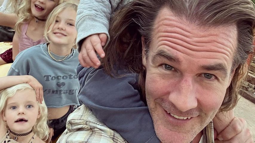 James Van der Beek und seins Kids in Austin, 2022