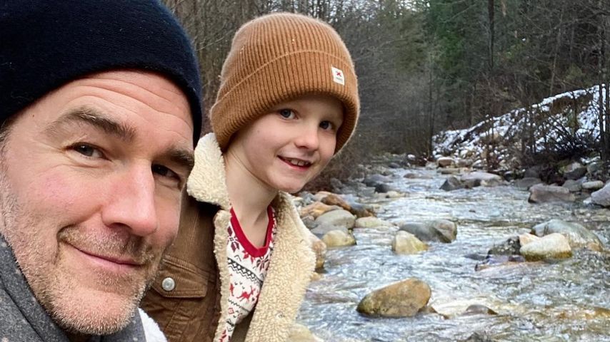 James Van Der Beek und sein Sohn im Dezember 2019