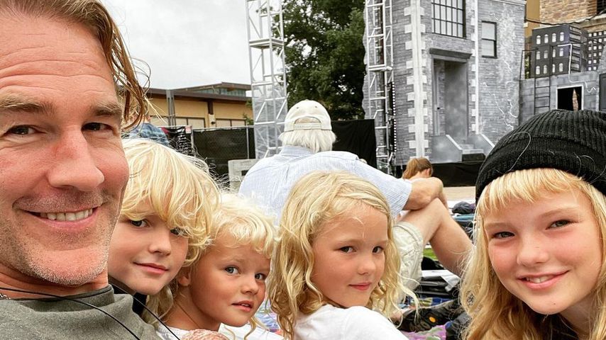 James Van der Beek mit seinen Kinder im Juli 2021