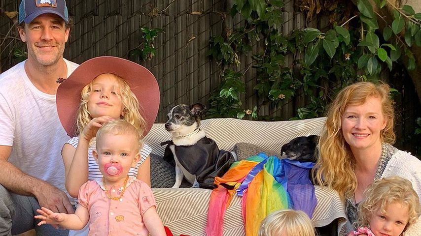 James Van der Beek mit seiner Frau Kimberly und ihren Kids