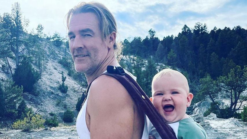 James Van der Beek und sein Sohn im Augsut 2022