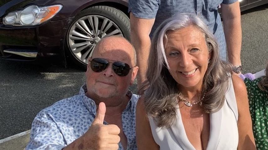 James Whale mit seiner Frau Nadine, September 2023