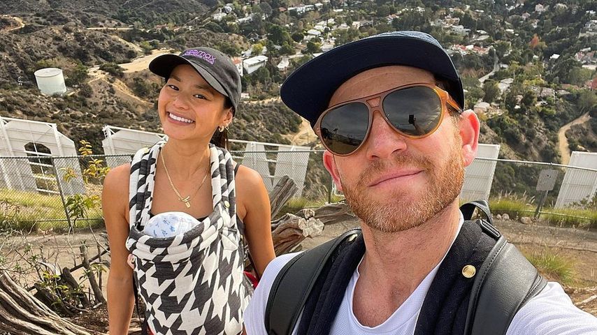 Jamie Chung und Bryan Greenberg mit ihren Kindern
