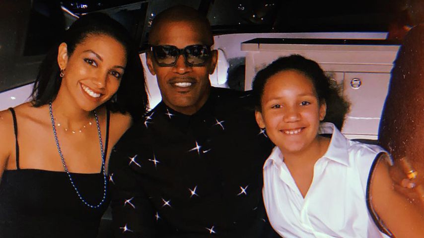 Jamie Foxx mit seinen Töchtern Corinne (l.) und Annalise (r.)
