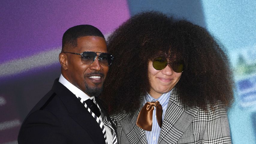 Jamie Foxx und Anelise Bishop bei der Premiere von "Back in Action" in Berlin, Januar 2025