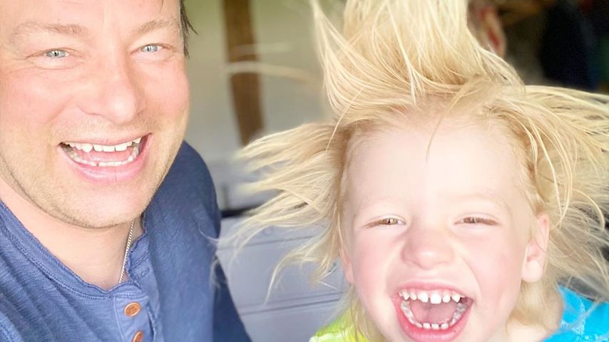 Sturmfrisuren: Jamie Oliver teilt süße Fotos mit seinem Sohn