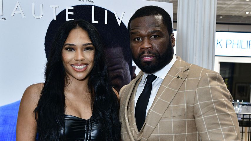 Jamira Haines und 50 Cent im Oktober 2020