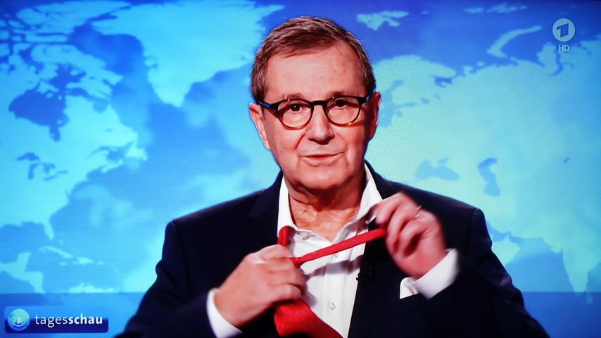 Jan Hofer bei seiner letzten "Tagesschau"-Moderation
