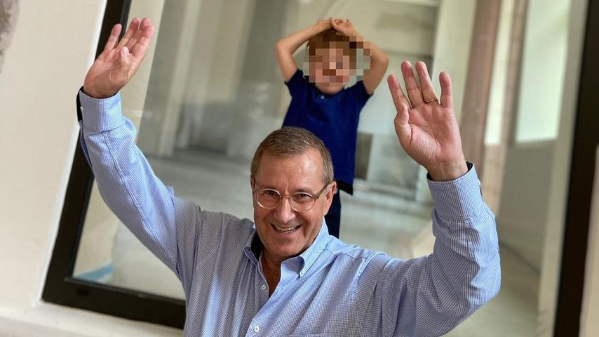 Jan Hofer und sein Sohn Henry