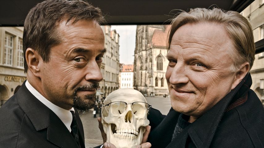 Jan Josel Liefers und Axel Prahl beim Tatort Münster