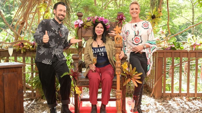 Jan Köppen, Dschungelkönigin Djamila Rowe und Sonja Zietlow