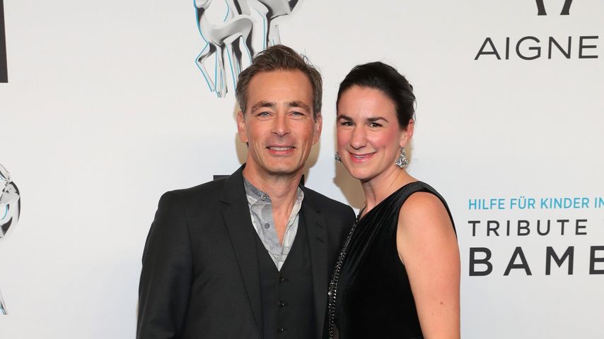 Jan Sosniok und seine Frau Nadine im November 2019 in Baden-Baden