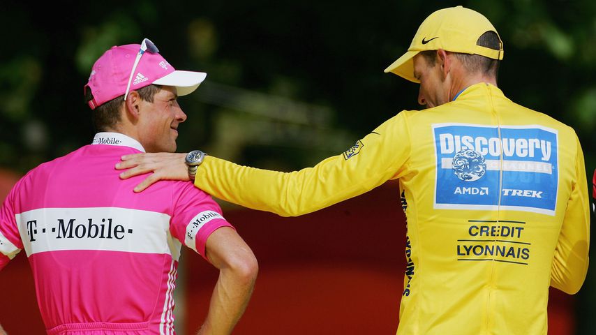 Jan Ullrich und Lance Armstrong in Frankreich 2005