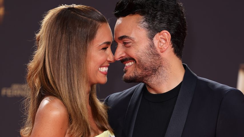 Jana Ina und Giovanni Zarella beim Deutschen Fernsehpreis 2023