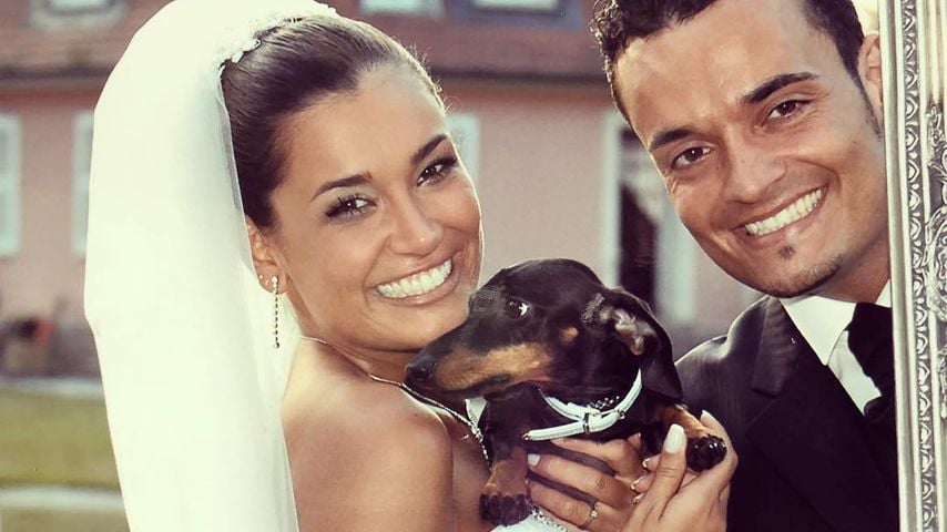 Jana Ina und Giovanni Zarrella auf ihrer Hochzeit 2005