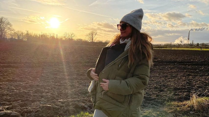 Jana Schölermann mit Töchterchen Ilvi