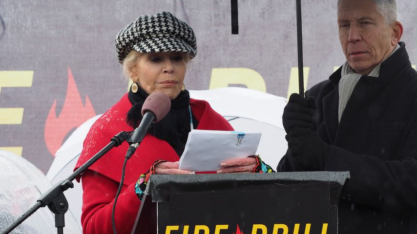 Jane Fonda bei einer Demonstration am 13. Dezember 2019 in Washington