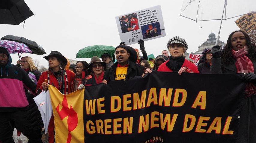 Jane Fonda bei einer Demonstration am 13. Dezember 2019 in Washington